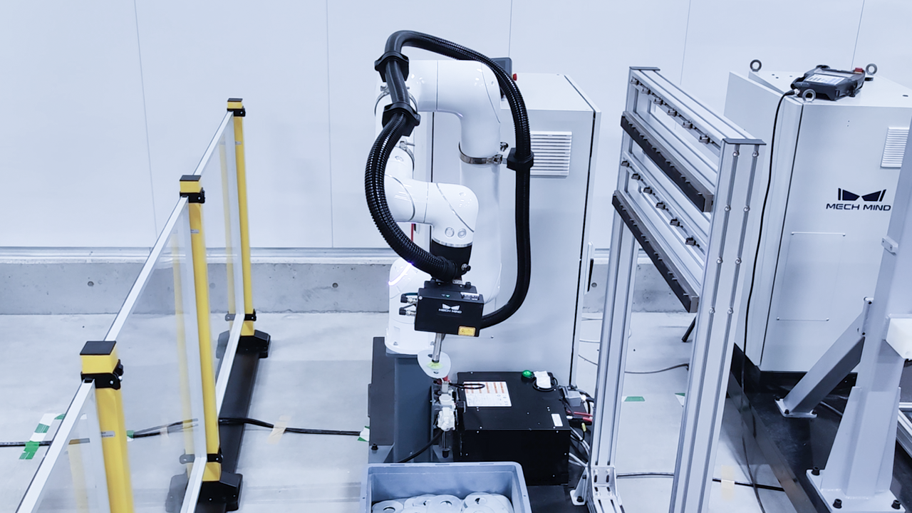 AI + 3D Vision-Guided Racking of Reflective Sheet Metal Parts