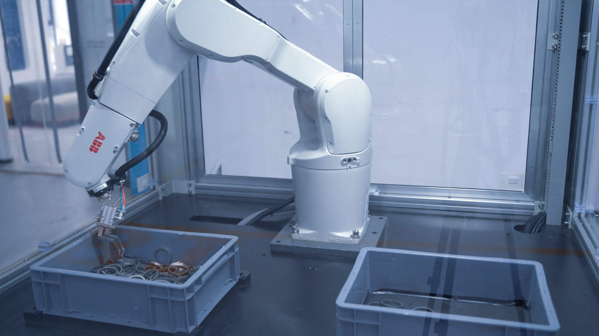 Al + 3D Vision-Guided Random Bin Picking of Small Rings