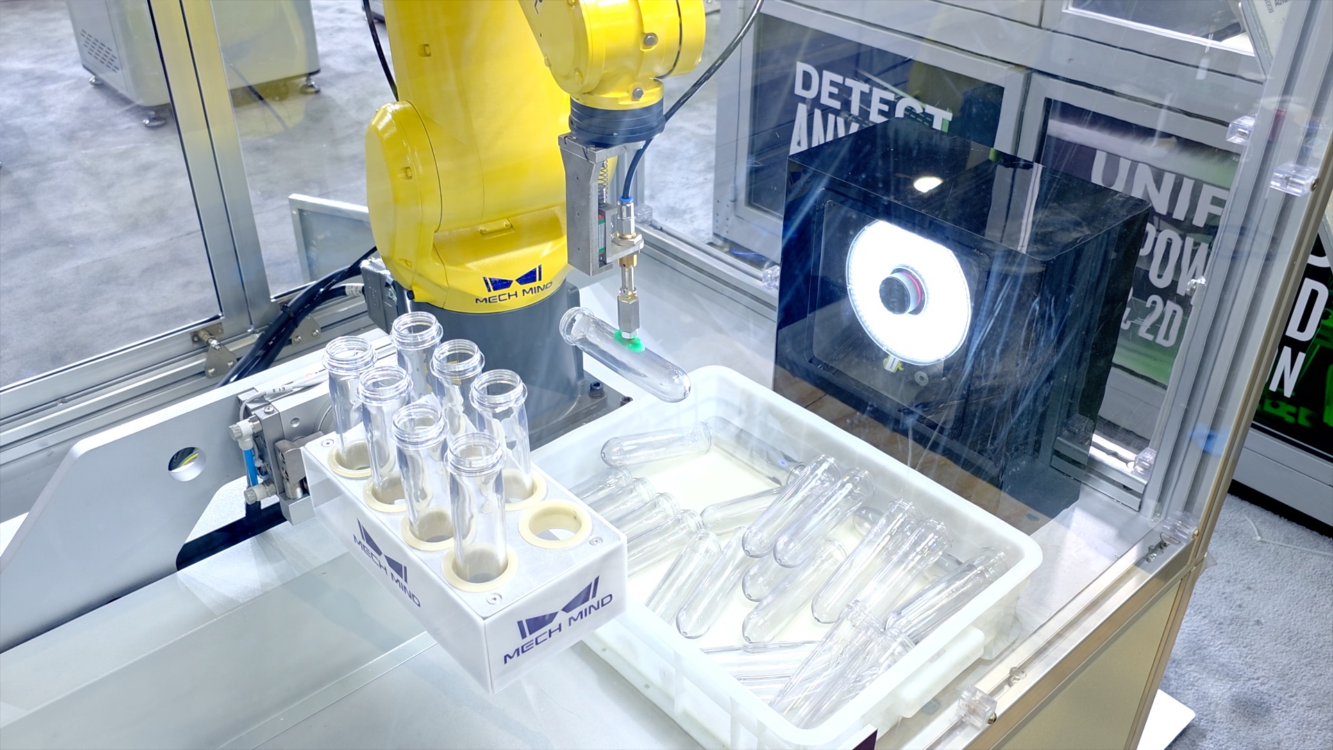 How AI + 3D Vision Enables Robots to Pick Transparent Test Tubes Precisely