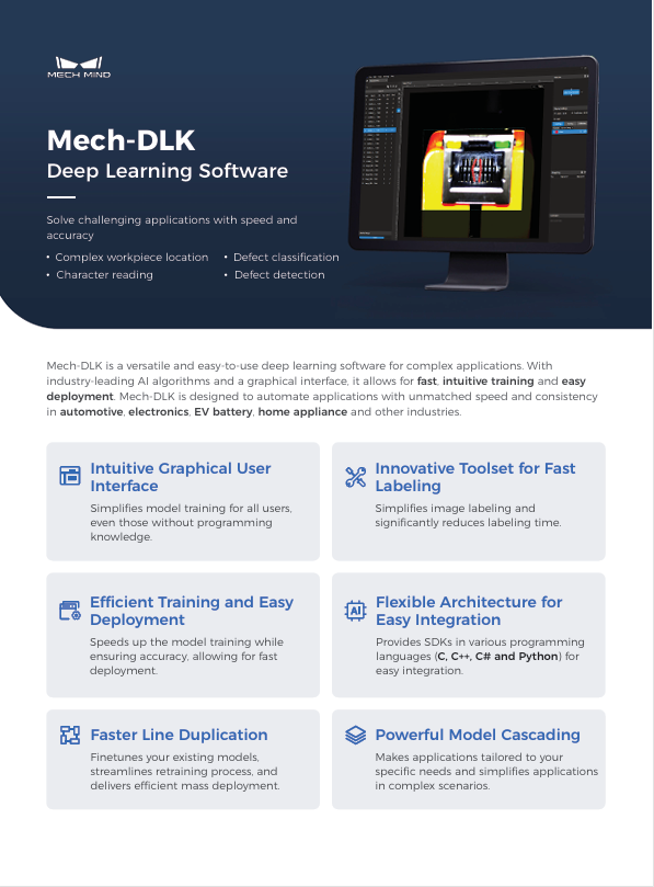 Mech-DLK Deep Learning Software