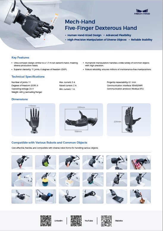 Mech-Hand Five-Finger Dexterous Hand