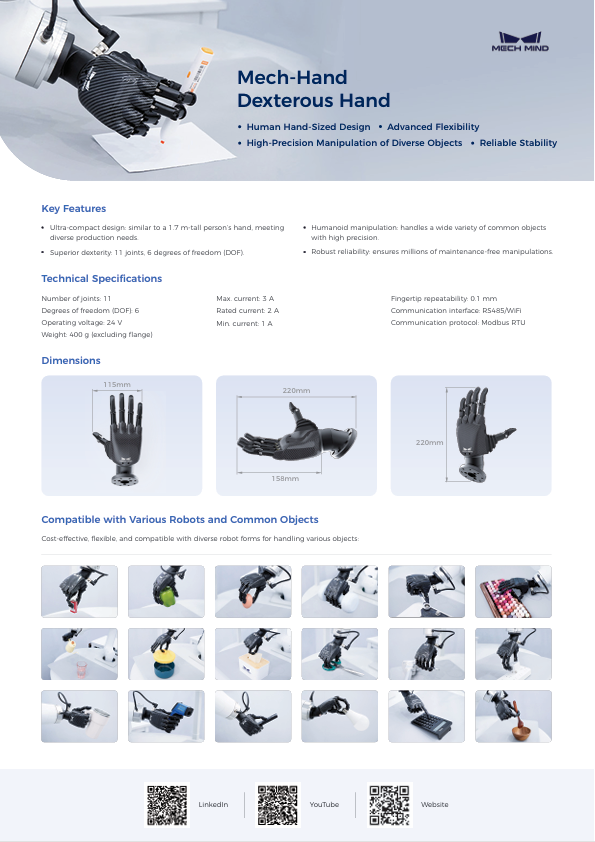 Mech-Hand Dexterous Hand