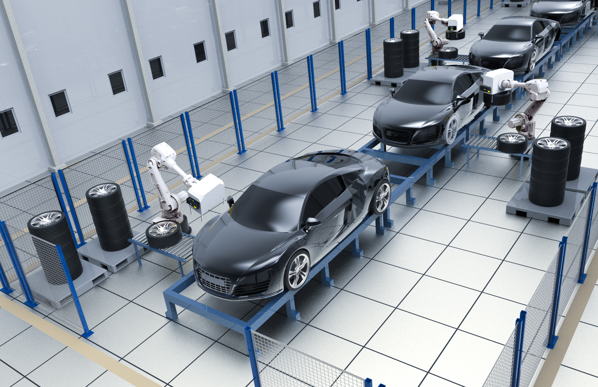 Using 3D Vision for Assembly Robots in Automotive Manufacturing Automation