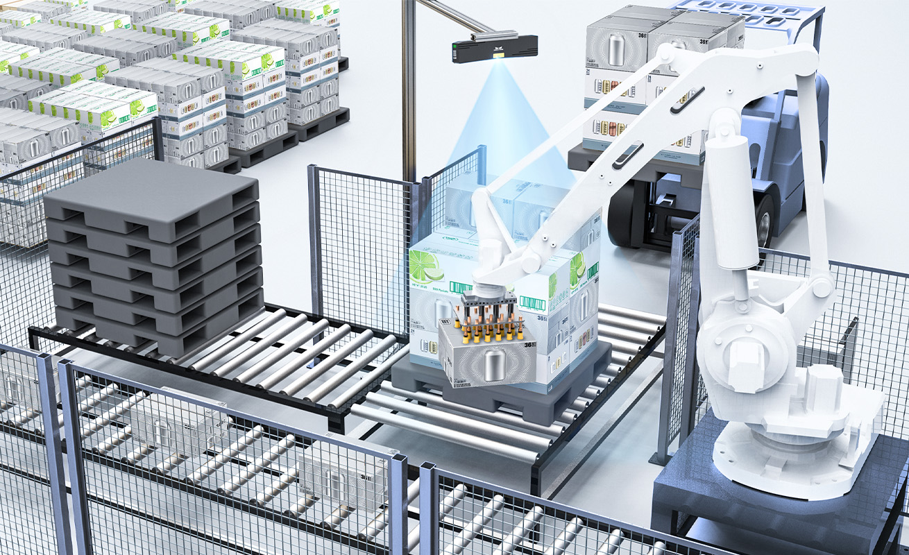 Revolutionizing Food and Beverage Applications: AI + 3D Vision for Smarter, Faster Depalletizing Revolutionizing Food and Beverage Applications: AI + 3D Vision for Smarter, Faster Depalletizing
