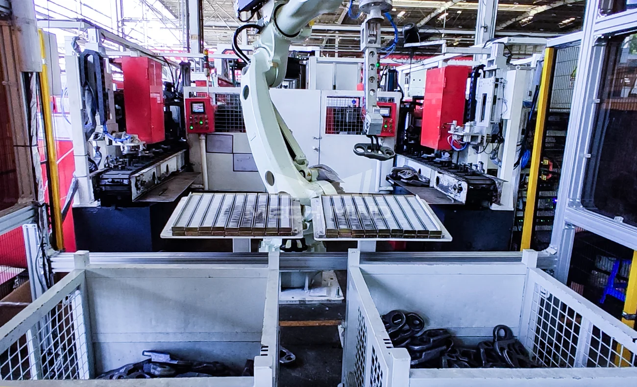 3D Vision-Guided Bin Picking of Tracks Links 