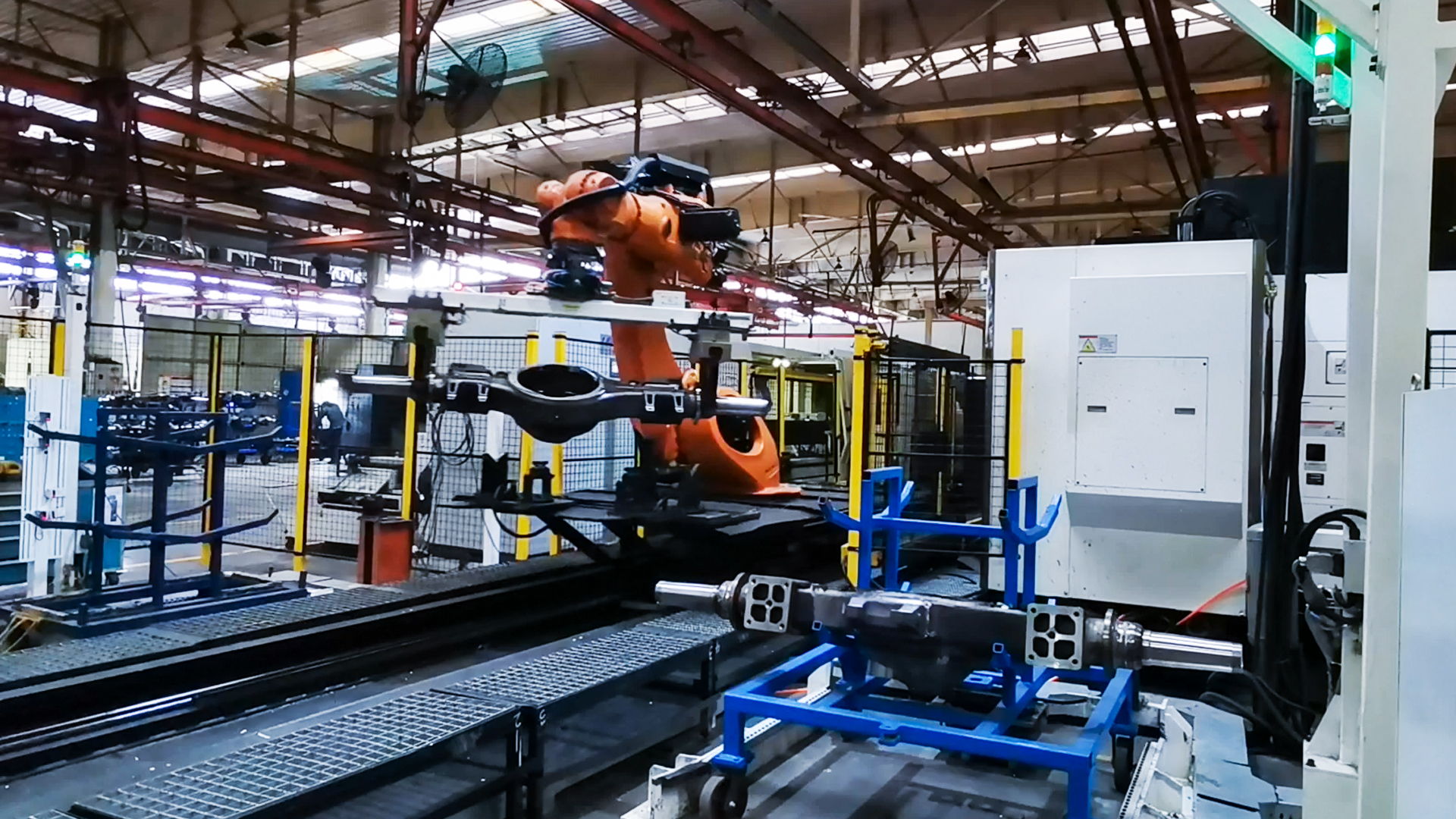 3D Vision-Guided Machine Tending of Axles