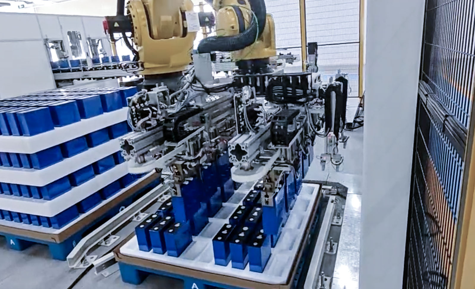 AI + 3D Vision-Guided Depalletizing of Battery Cells