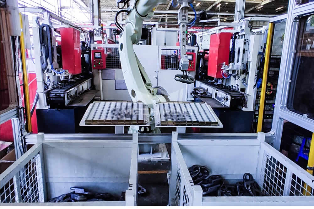 3D Vision-Guided Bin Picking of Tracks Links 