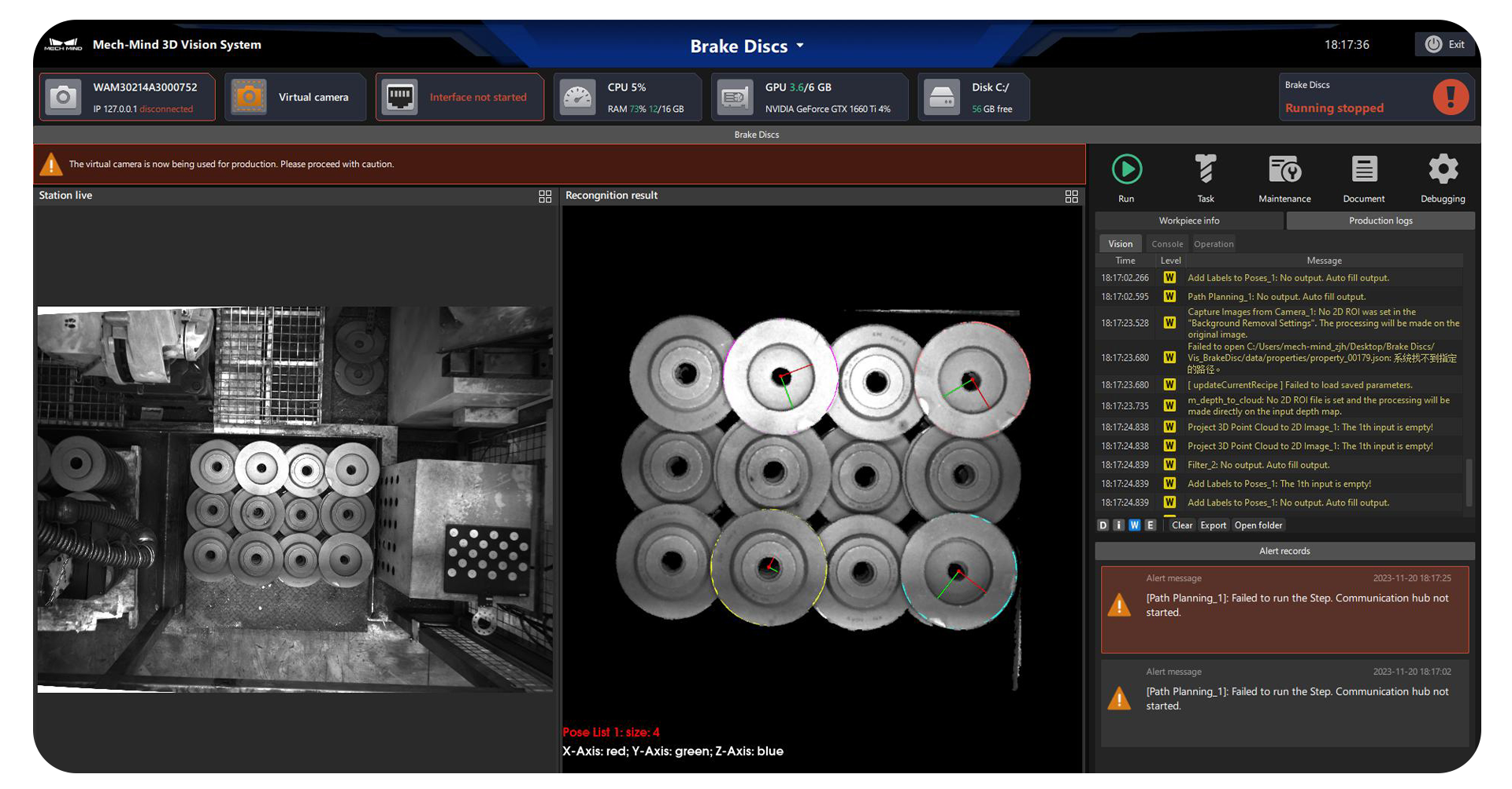 Intuitive production interface