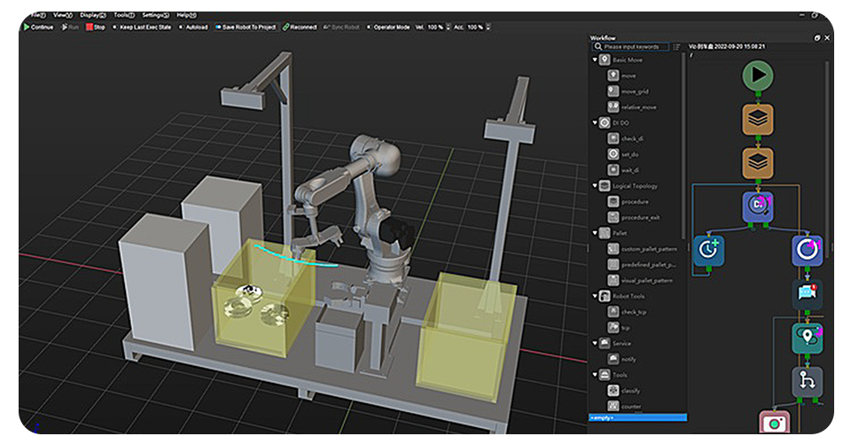 One-button 3D simulation