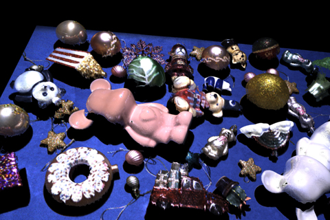 Collection of colorful Christmas ornaments