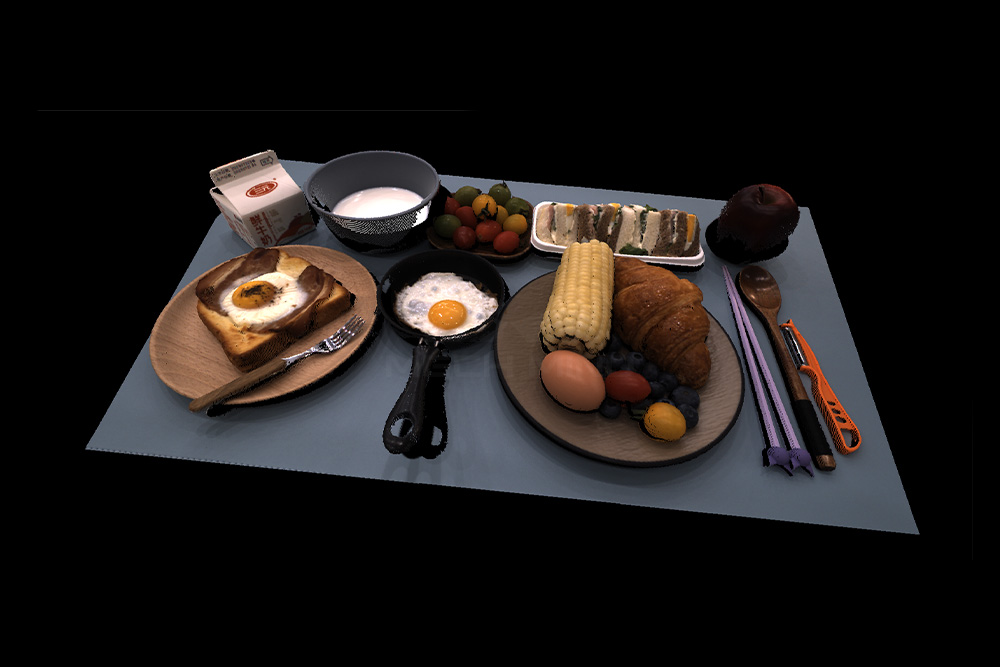 Food and tableware