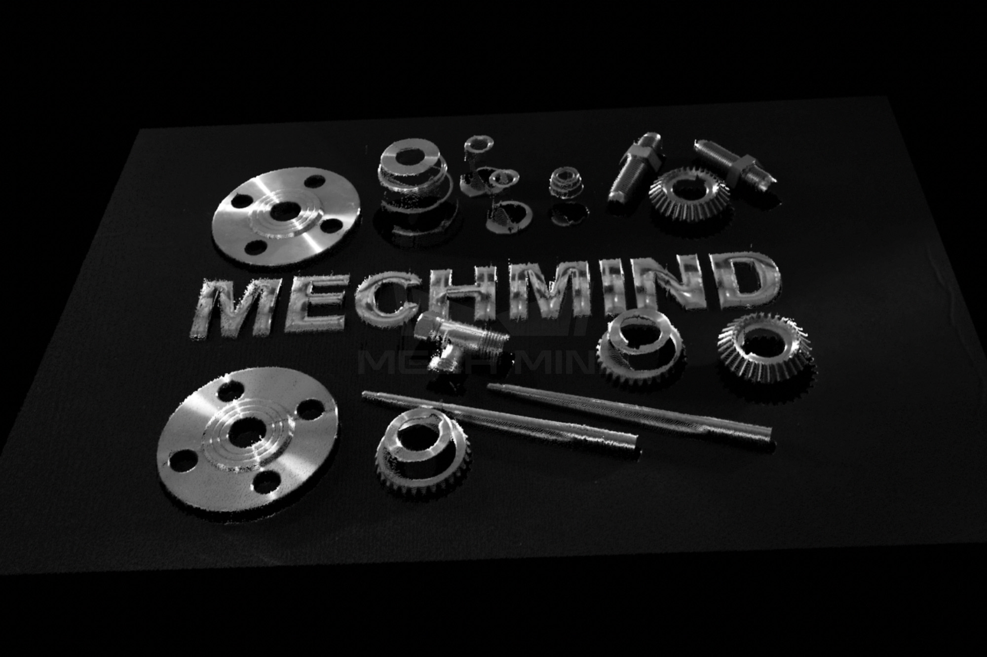 Highly reflective metal parts