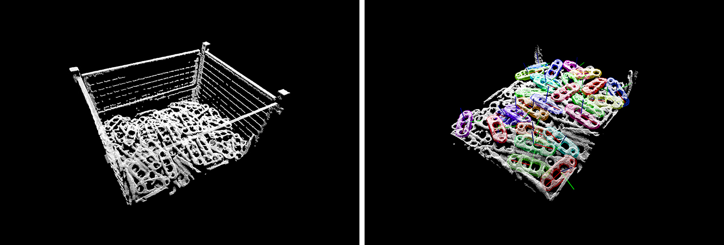 Vision-Guided Bin Picking of Tracks Links for A Large Engineering Machinery Factory 