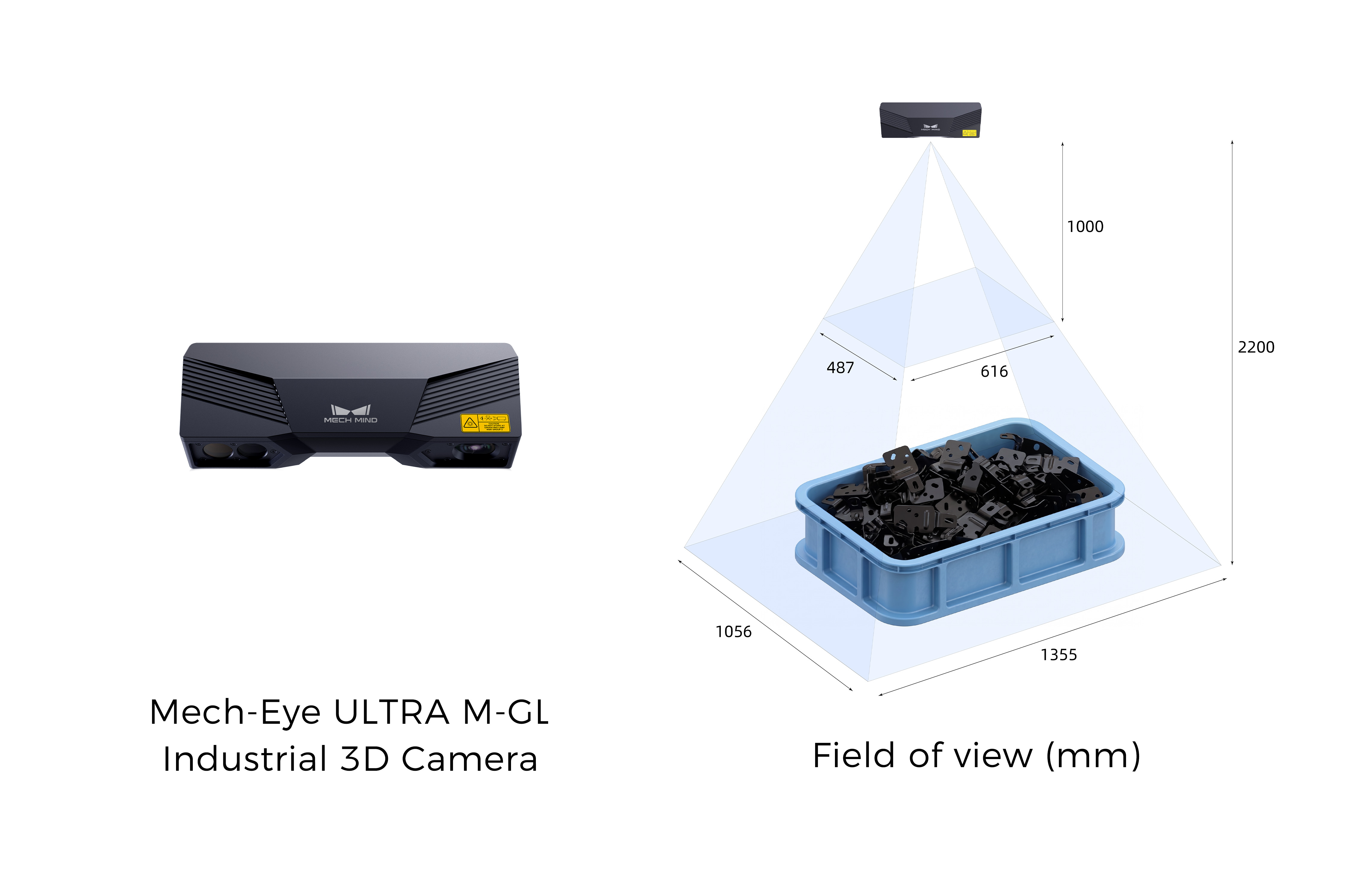 Mech-Eye ULTRA M-GL Industrial 3D Camera