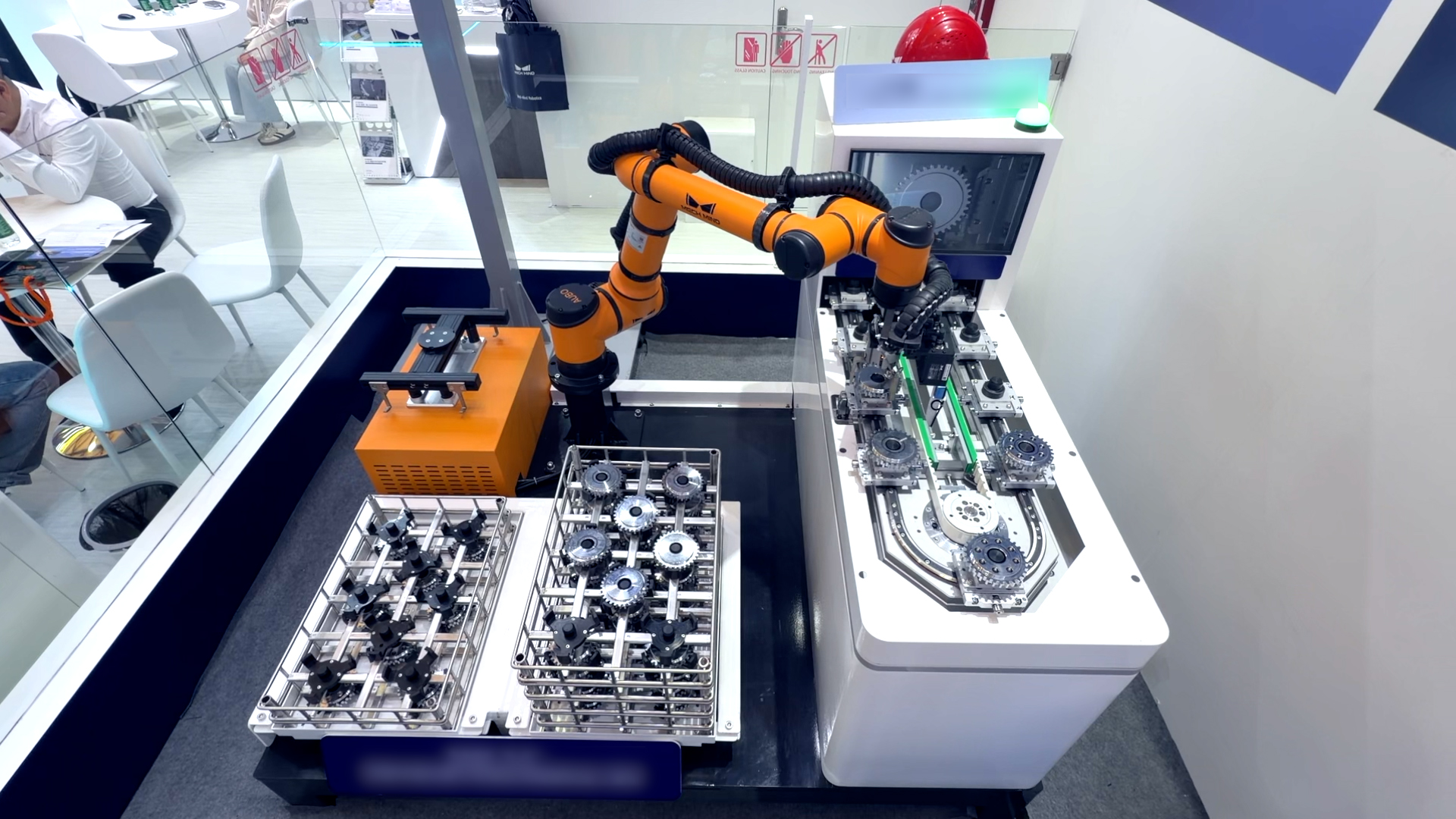 General-Purpose “Eye + Brain” for Robots: High-Precision Machine Tending of Reflective Gears