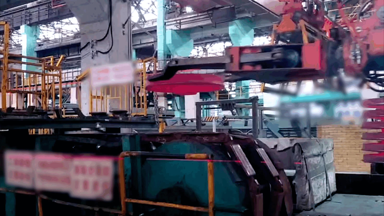 AI + 3D Vision-Guided Machine Tending of Red-hot Railway Wheels